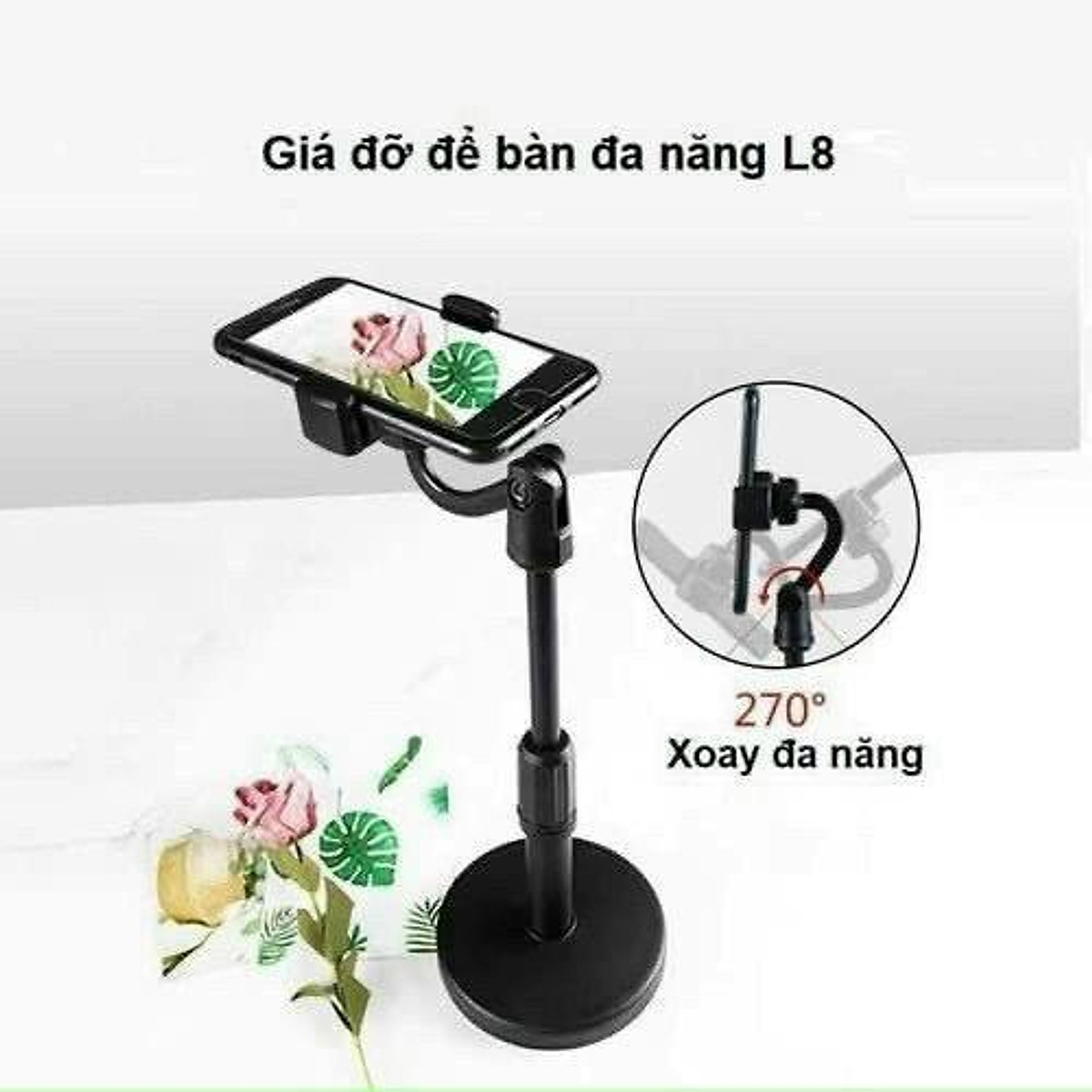 Giá đỡ điện thoại Livestream đa năng