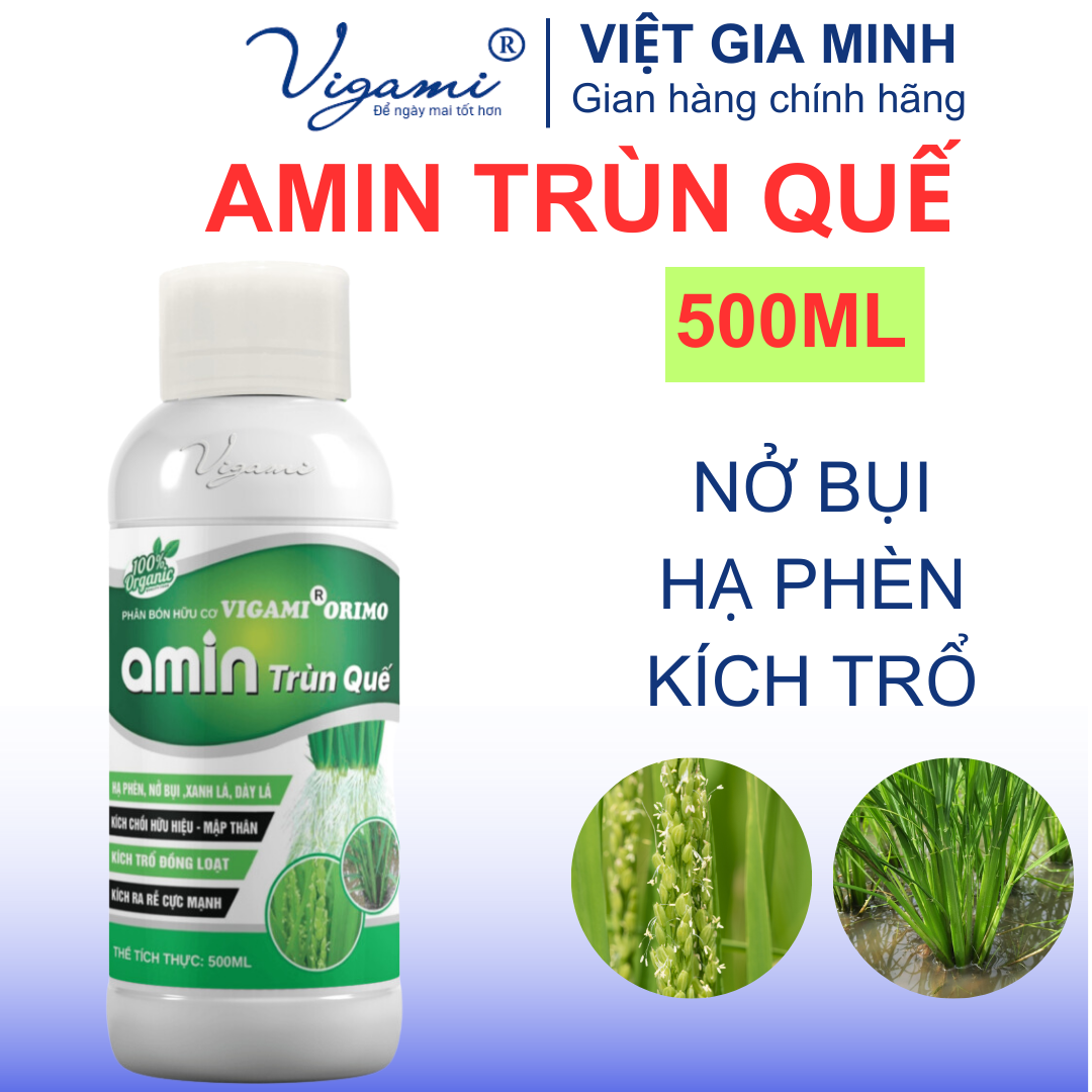 Phân bón hữu cơ Vigami Orimo Amin trùn quế 500ml