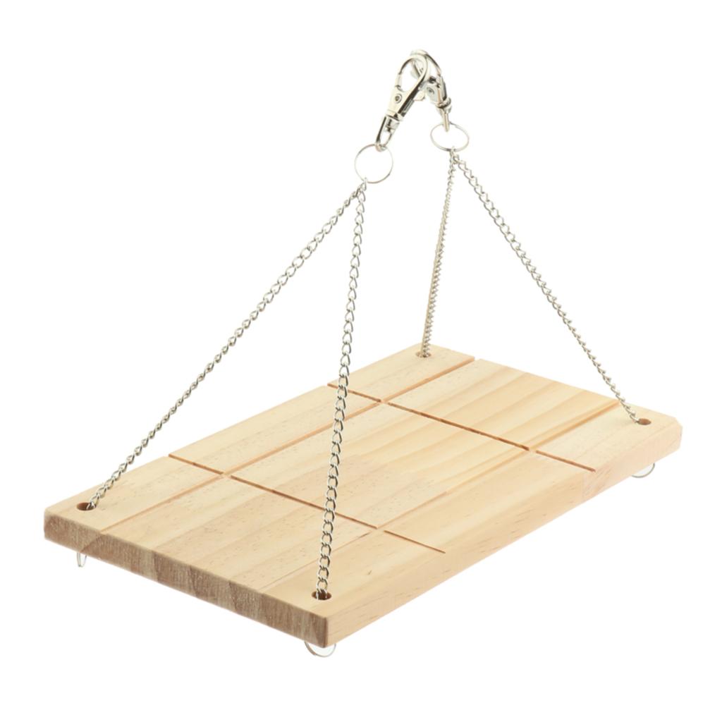 Hamster Bridge Wood Swing Small Pet Stand Hamster Cage Accessories Small Animal Toys Bridge Flexible Swing