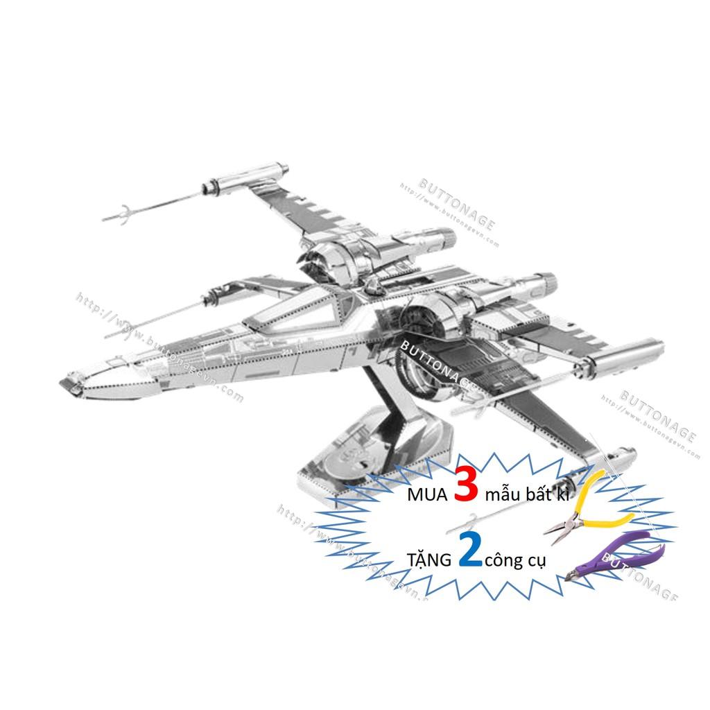 Mô Hình Lắp Ráp 3d Phi Thuyền Vũ Trang X-Wing T-70