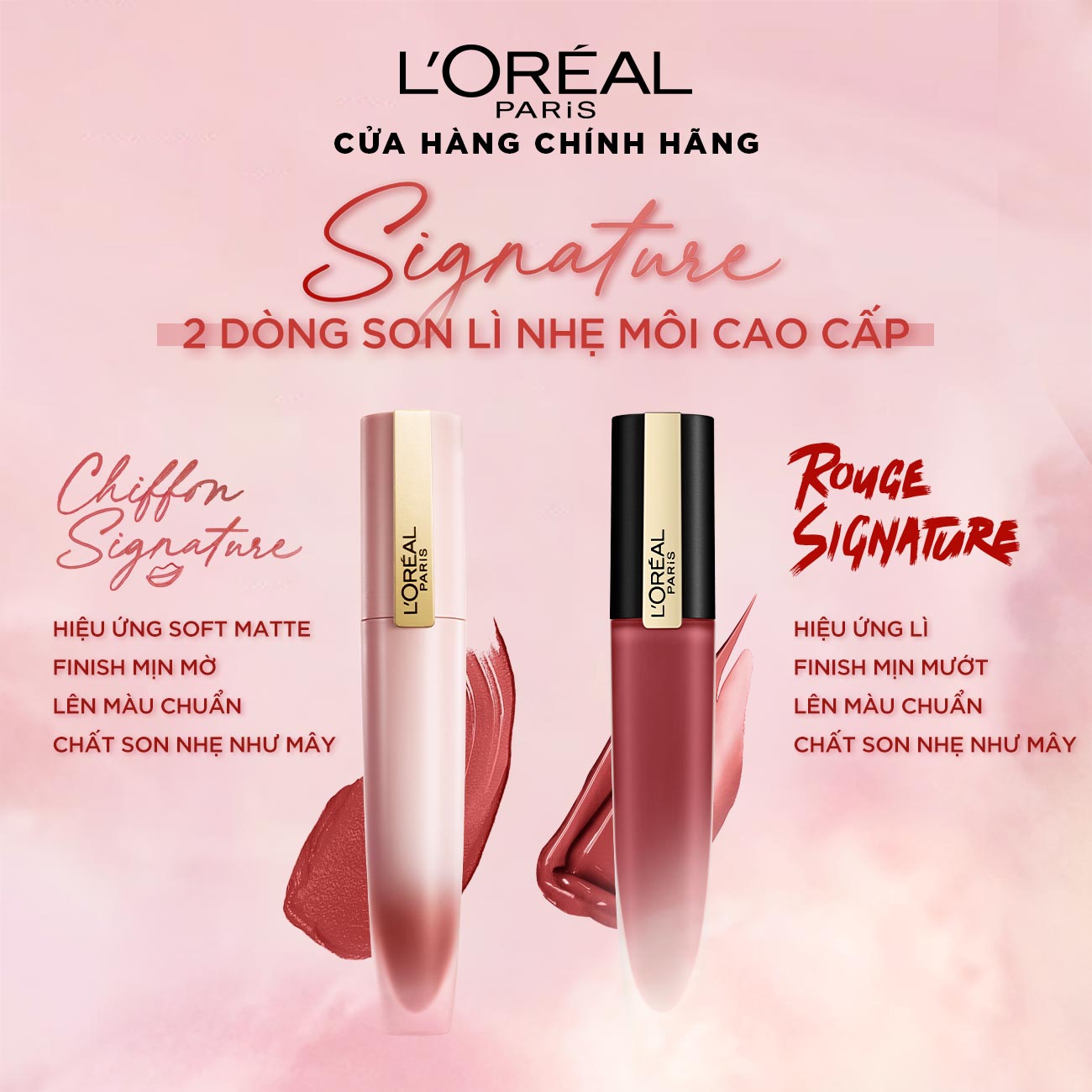 Son tint mịn lì cao cấp L’Oréal Paris Chiffon Signature 7ml