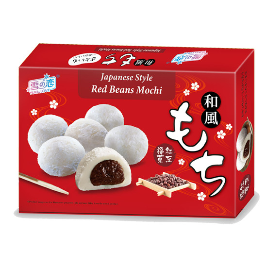 Bánh Mochi Nhân Đậu Đỏ Japanese Style Red Bean Mochi (210g)