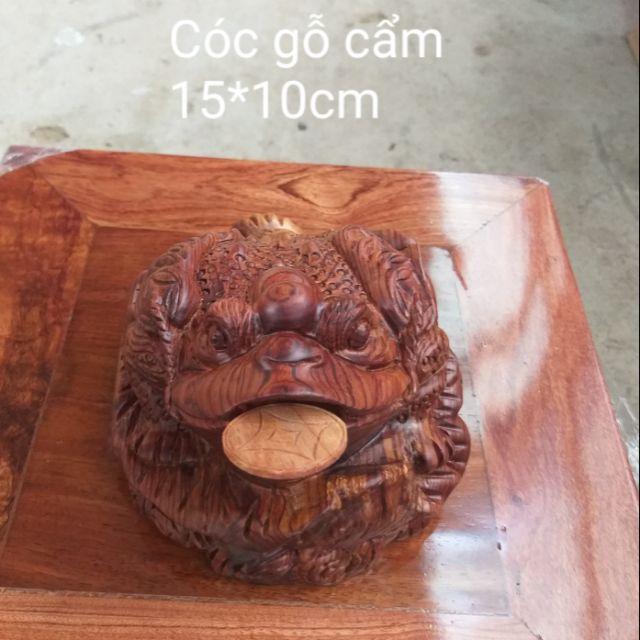 Cóc gỗ cẩm 15*10cm