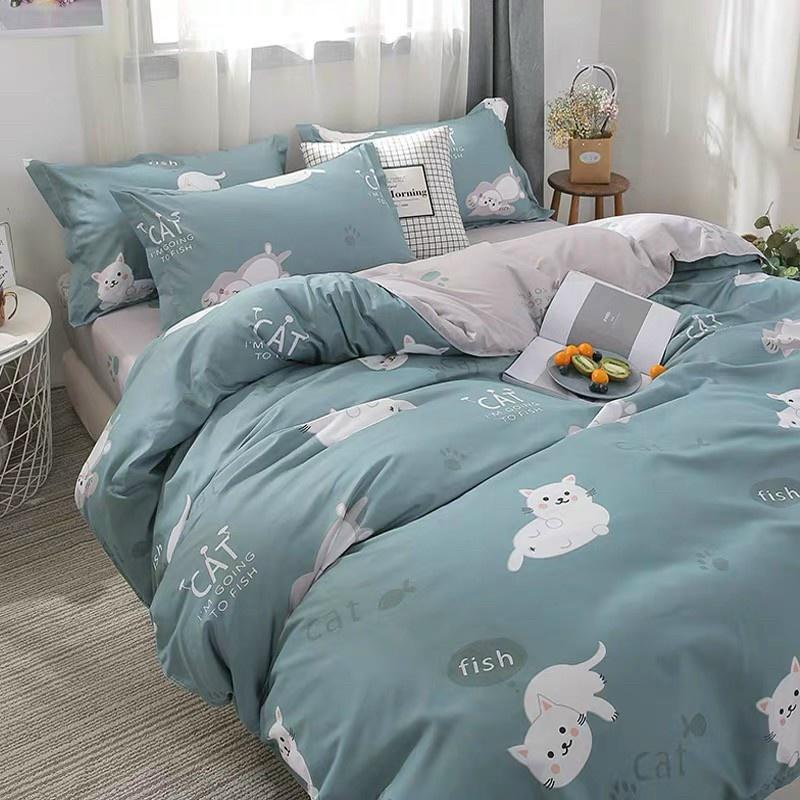 Bộ chăn ga gối cho bé trai chất liệu cotton poly mềm mịn không phai màu nhiều kích thước