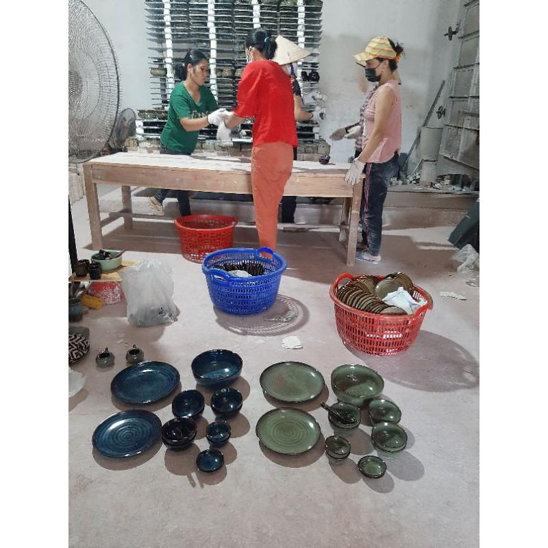 Bộ đồ ăn CÁNH GIÁN cao cấp - Men hỏa biến chuyên cho nhà hàng khách sạn