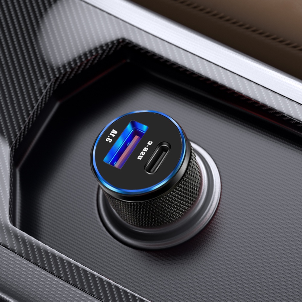 Tẩu Sạc Nhanh 15W 2 cổng USB Type-C Màu Đen Đa Năng Cho Xe Hơi Ô Tô - miếng lót chuột