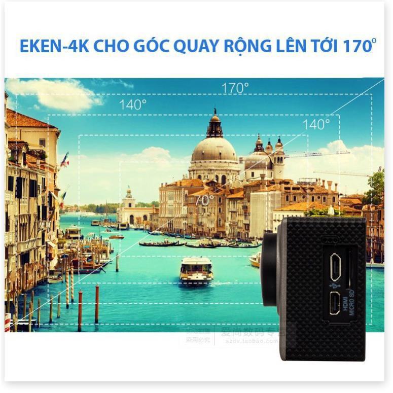 ( Xả kho sập sàn) camera hành trình 4k,Camera Hành Trình Eken H9R 4K Ultra HD Wifi - Hàng nhập khẩu  - bảo hành uy tín