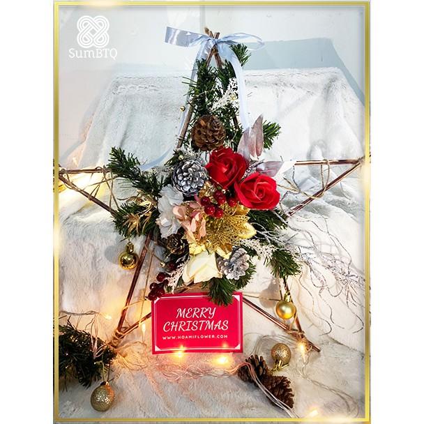 Trang Trí Noel Hình Ngôi Sao Tặng Dây Led