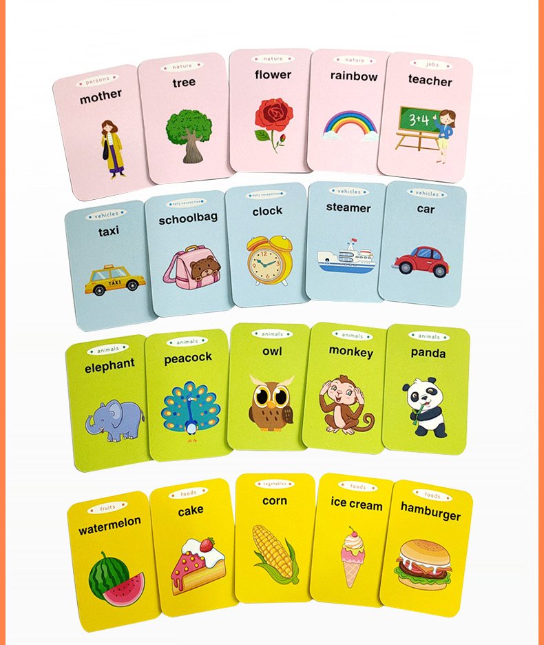Máy học chữ Tiếng Anh Tiếng Trung mini thông minh cho bé Bộ thẻ học thông minh Flashcard cho bé 0-6 tuổi MDT001