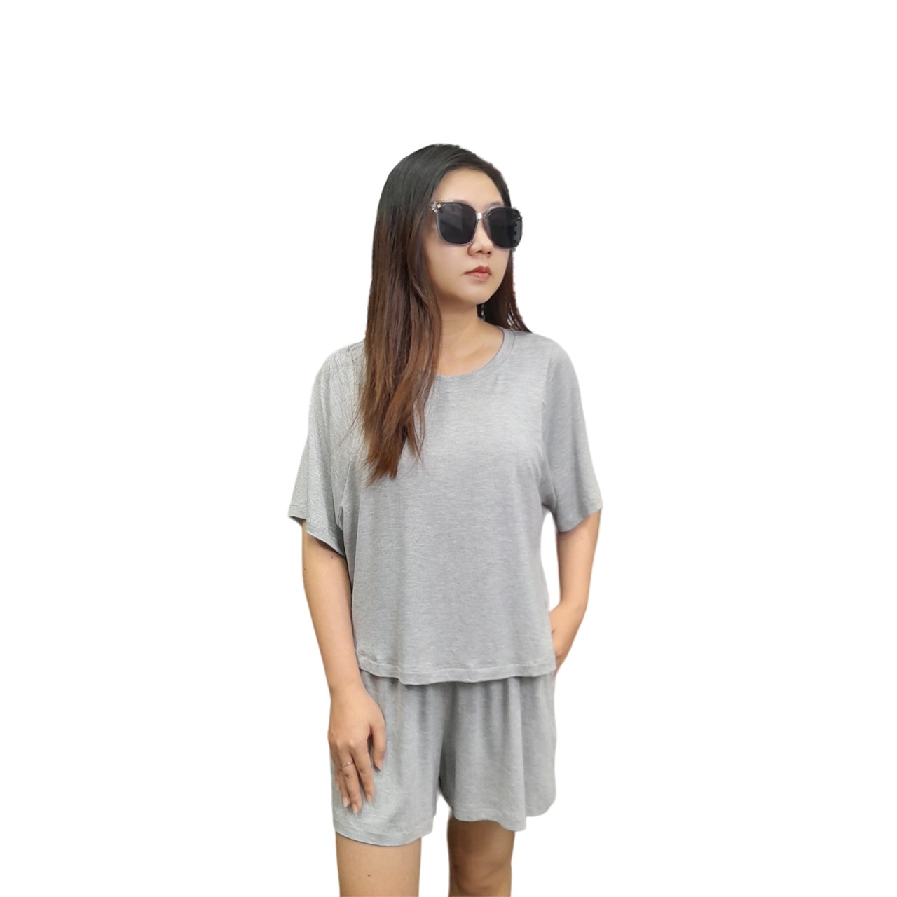 Bộ Quần Áo Thun Nữ Blueming M107 - Cotton 100% - co giãn 4 chiều- sành điệu-thể thao-dạo phố