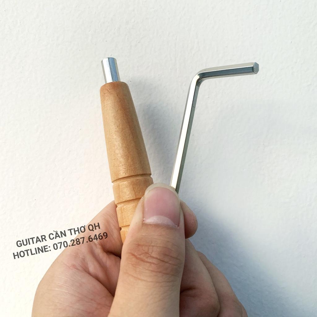 [Loại tốt] - Lục giác chỉnh cong cần đàn Guitar tay cầm gỗ - size 4mm