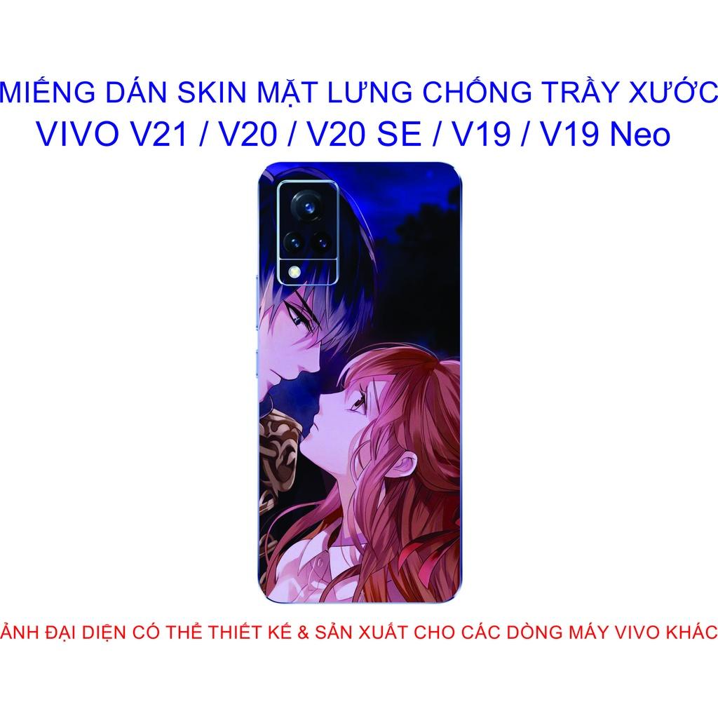 Miếng Dán Skin mặt lưng dành cho VIVO V21 / V20 / V20 SE / V19 / V19 Neo chống trầy xước