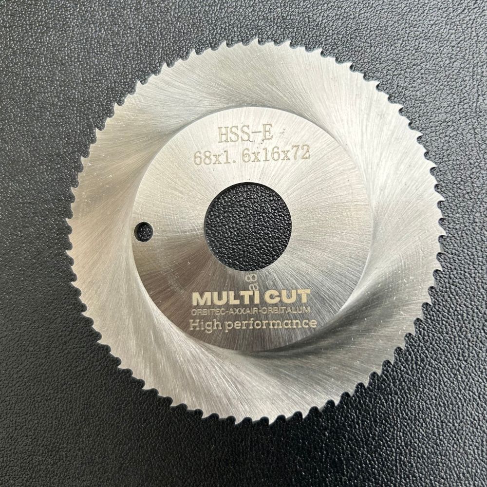 Lưỡi dao cắt ống inox orbital Multicut thép gió M35 Co 5%, OD 68mm x 1.6mm x 16mm, 72 răng , lắp Orbitec, Orbitalum, Axxair