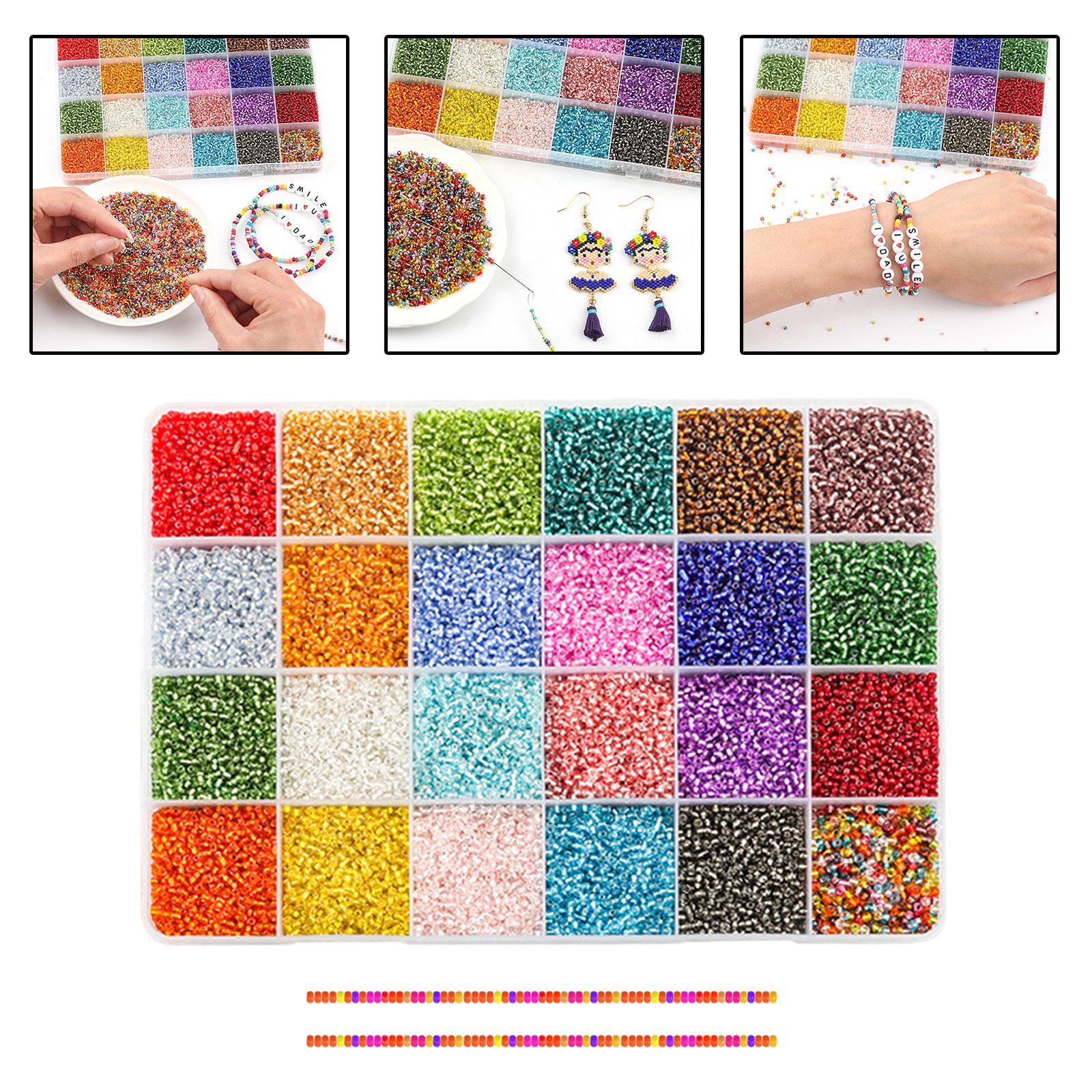 2300x Glass Seed Beads Beads Multicolor Jewelry Making for Art Children