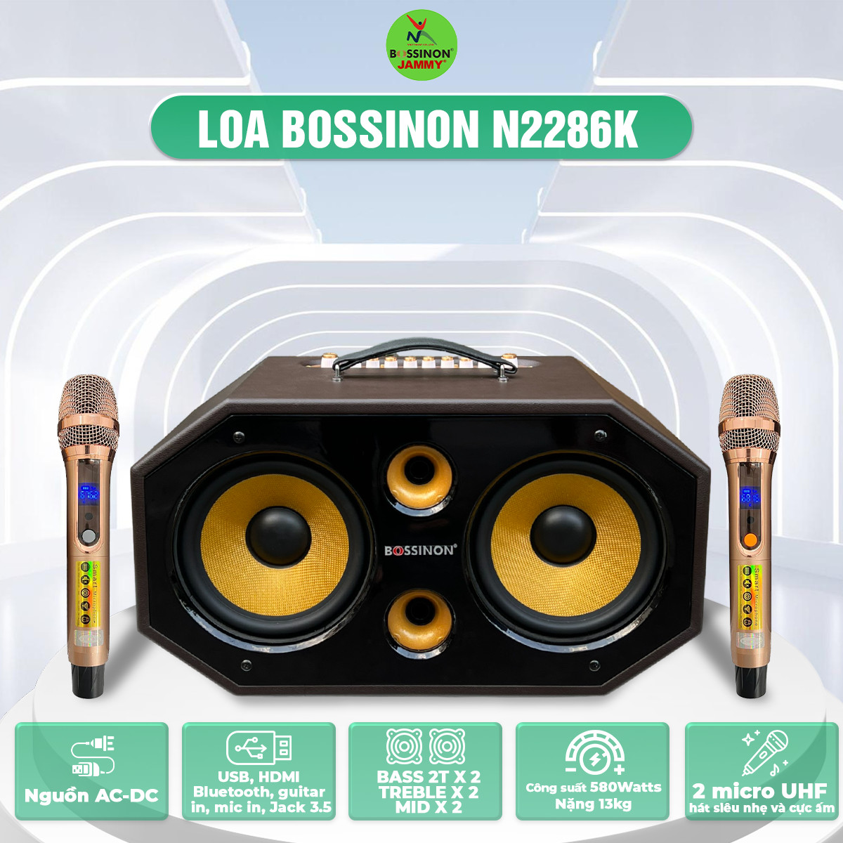 Loa xách tay Bossinon N2286K- Hàng chính hãng
