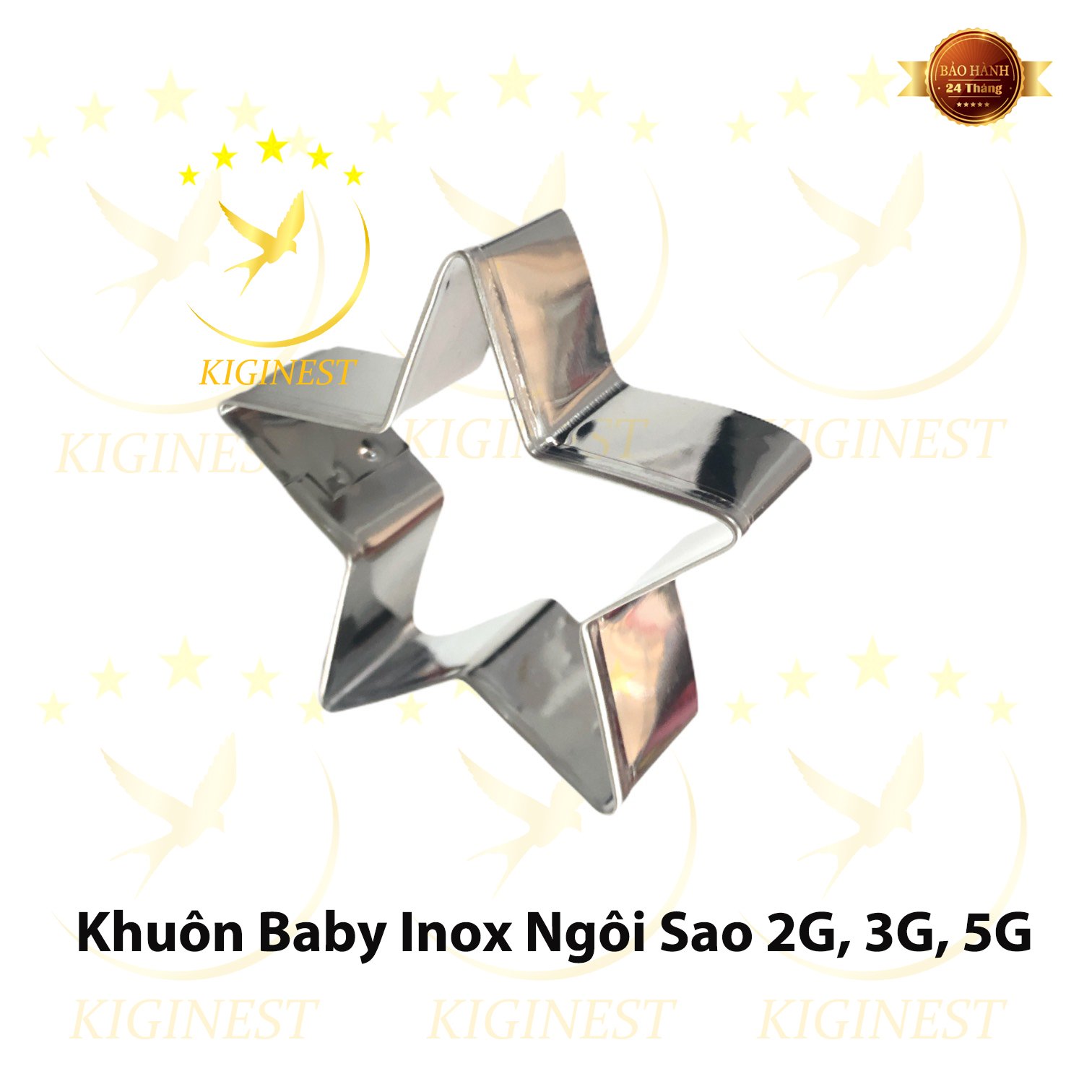 KHUÔN YẾN INOX BABY NGÔI SAO 2G, 3G, 5G ĐẮP, SẤY VÀ ĐỊNH HÌNH TỔ YẾN- SET YẾN CHƯNG CHẤT LƯỢNG