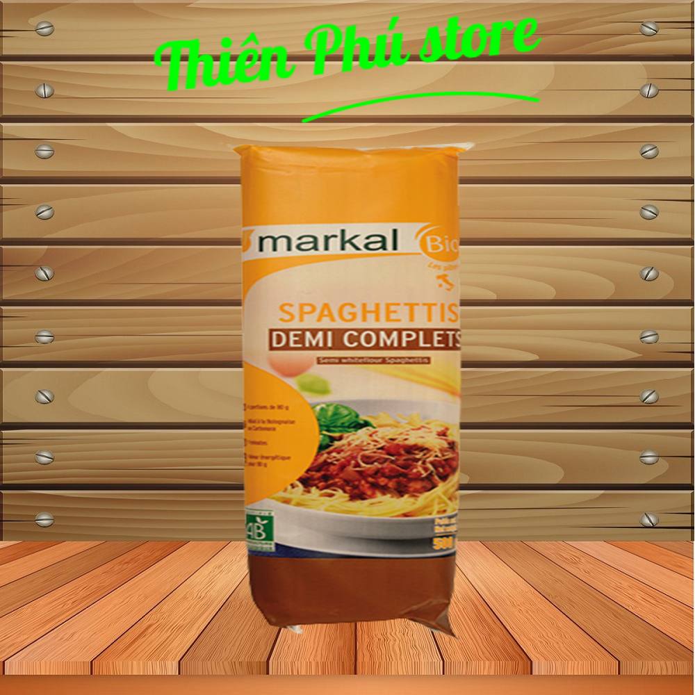 Mì spaghetti bán lứt hữu cơ Markal 500g