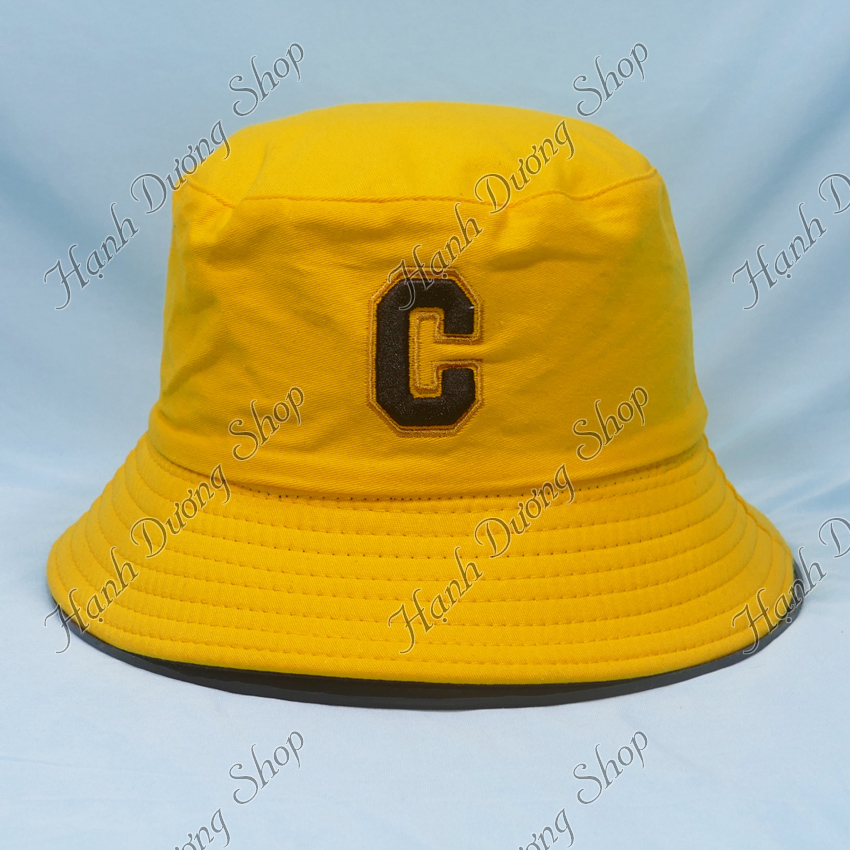 Nón bucket tai bèo đội được 2 mặt thêu chữ C thời trang - Hạnh Dương