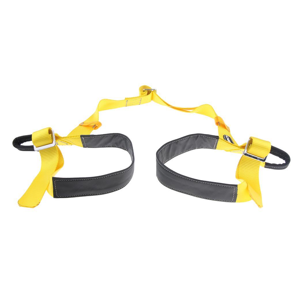 Outdoor Rock Climbing Caving Safety Harness Half Body Waist Leg Protect Belt