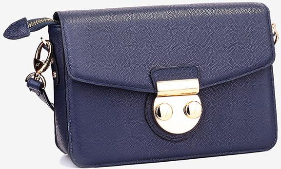 Túi Xách Nữ Da Bò WT 0888.7 (20 x 14 x 6 cm) - Xanh Navy