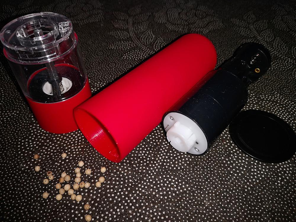 Điện Cối Xay Tiêu Tự Động Muối Tiêu Máy Xay Có Đèn Led Điều Chỉnh Coarseness Cho Gia Vị Nhà Bếp Và Tiện Ích