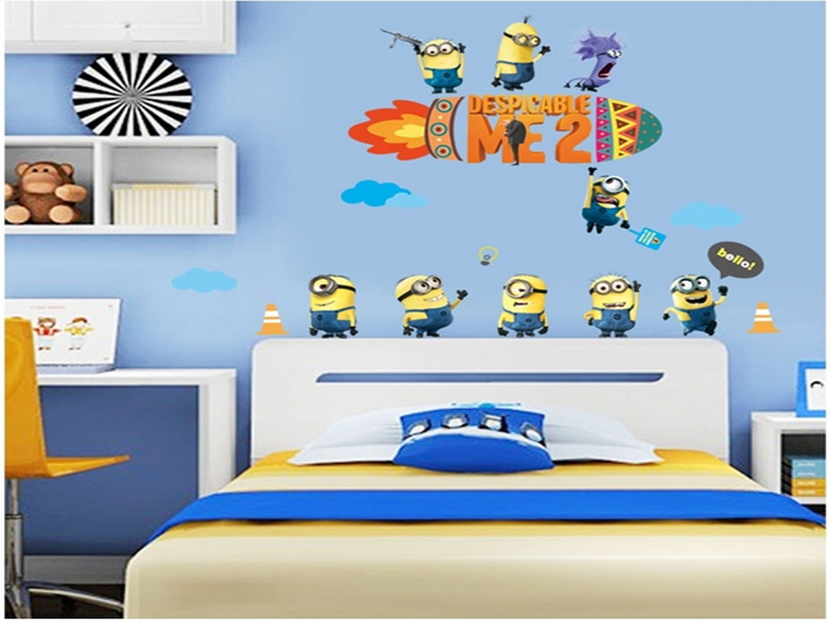 decal dán tường minion ngộ nghĩnh -kẻ đánh cắp mặt trăng ay9147