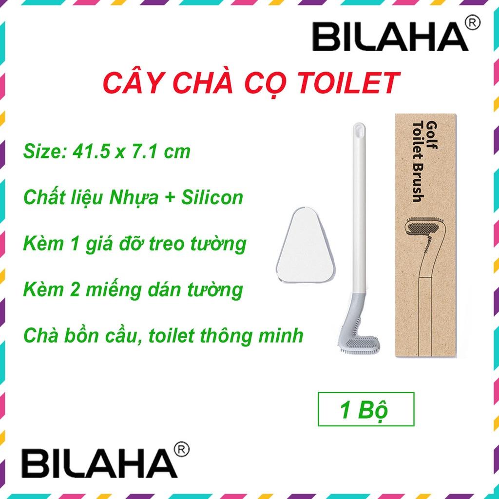 Cây Chà Bồn Cầu, Chà Nhà Tắm Thông Minh Silicon Có Giá Đỡ Chà vệ sinh sạch mọi ngóc ngách bồn cầu, nhà tắm BILA1115