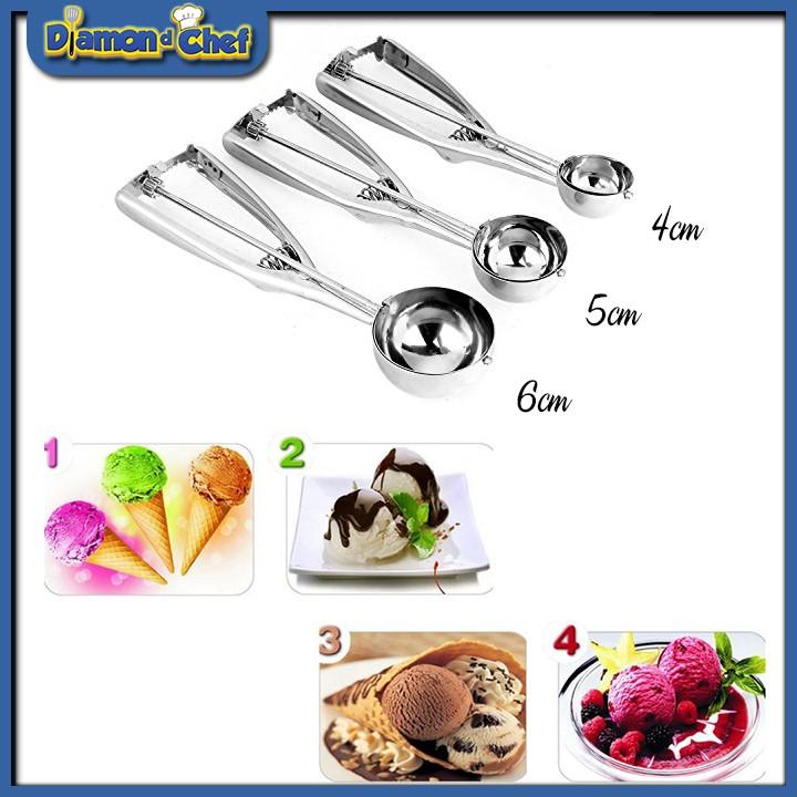 Dụng cụ múc kem inox 5cm