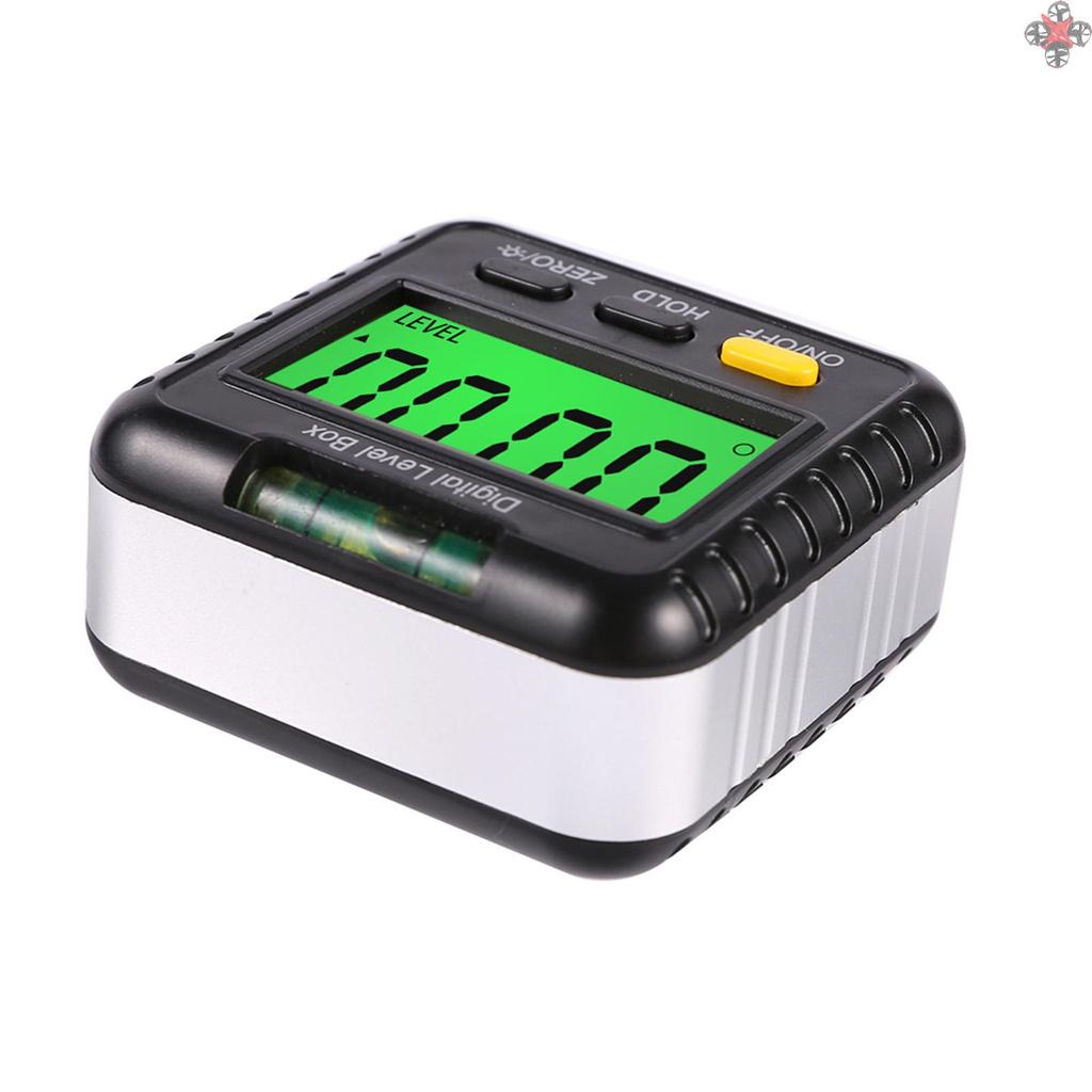 360 Degree Mini Digital Protractor Inclinometer Electronic Digital Level Ruler Angle Ruler Base Precise Measurement Woodworking Construction Carpentry Measuring Tools