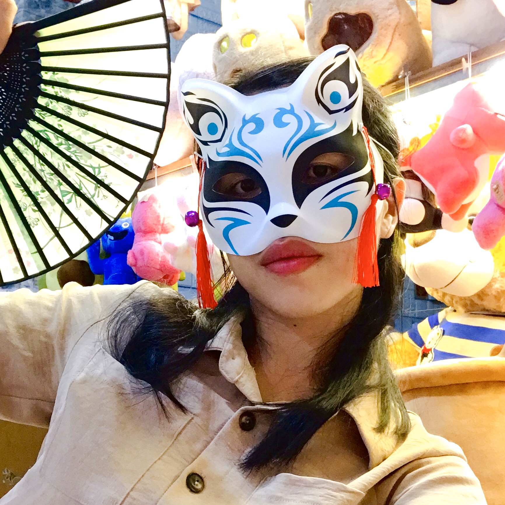 Mặt Nạ Hóa Trang Cáo Hồ Ly Anime Nhật Bản Siêu Hot 2023 - Mặt Nạ Hóa Trang Hồ Ly Phong Cách Nhật Bản