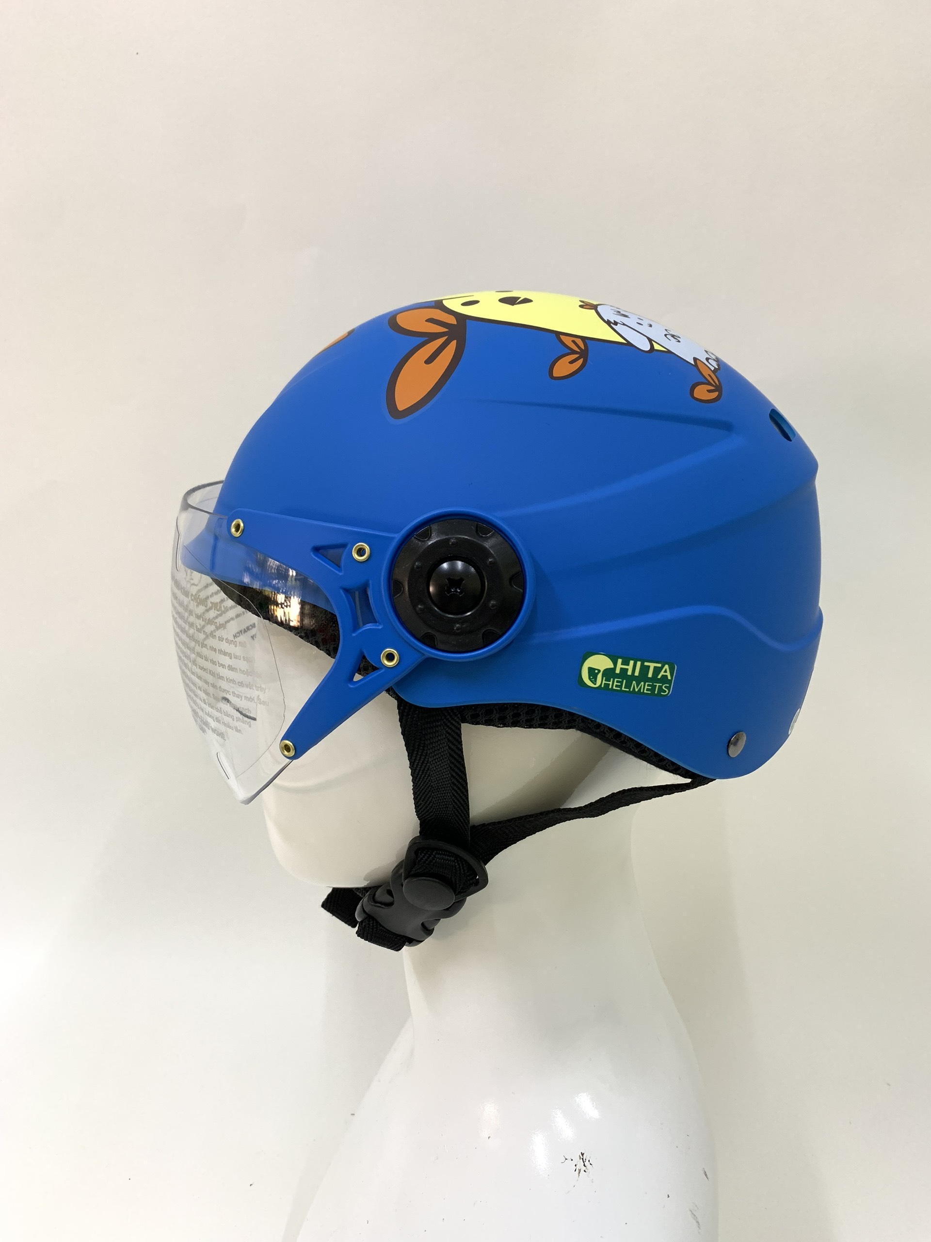 Mũ Bảo Hiểm Trẻ Em CHITA HELMETS CT25 Tem Gà và Thỏ