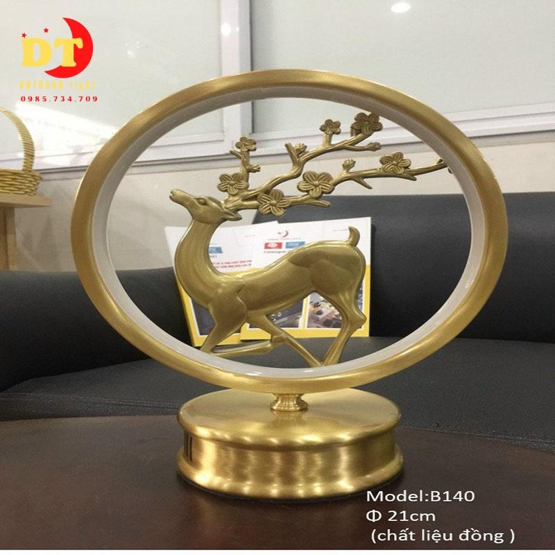 Đèn bàn ngủ đồng cao cấp phong cách hiện đại HTLQ bd
