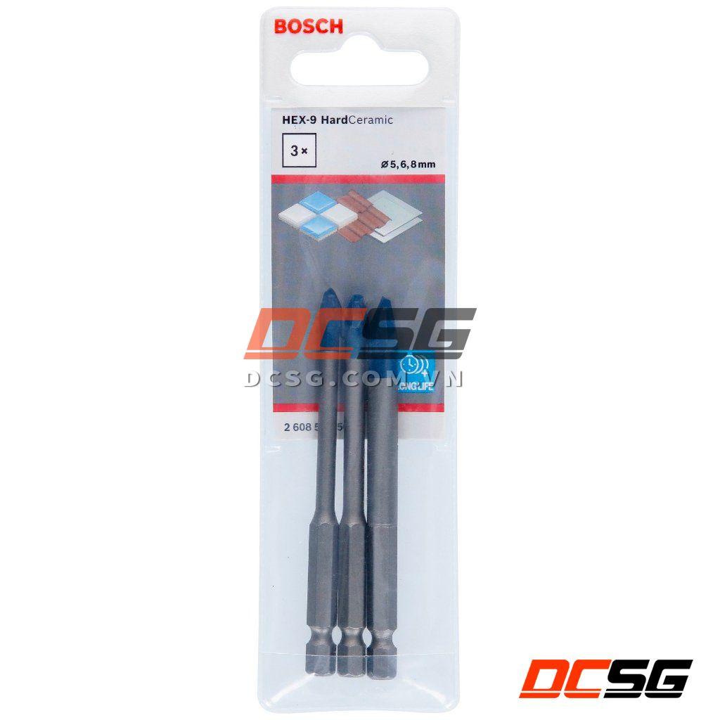 Mũi khoan gạch cứng chuôi lục giác HEX-9 BOSCH (chọn size mũi) | DCSG