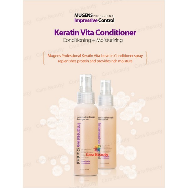 Xịt dưỡng tóc hương hoa quả Mugens Vita Keratin Conditioner Hàn Quốc 250ml + Móc khóa