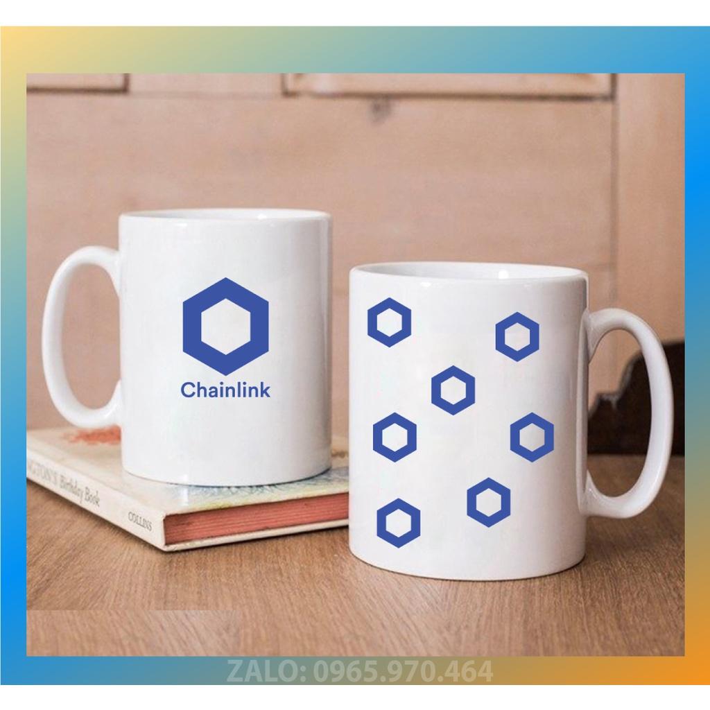 Ly Sứ Có Quai Họa Tiết Đồng Coin CHAINLINK - In hình lên ly sứ, cốc theo yêu cầu của bạn - IN HÌNH LÊN LY LỚP, CÔNG TY