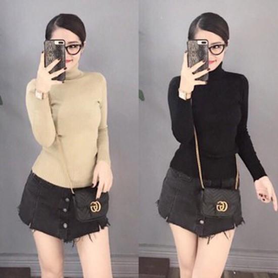 Áo Len Cao Cổ Chất Mềm Mịn Nữ Dmastore