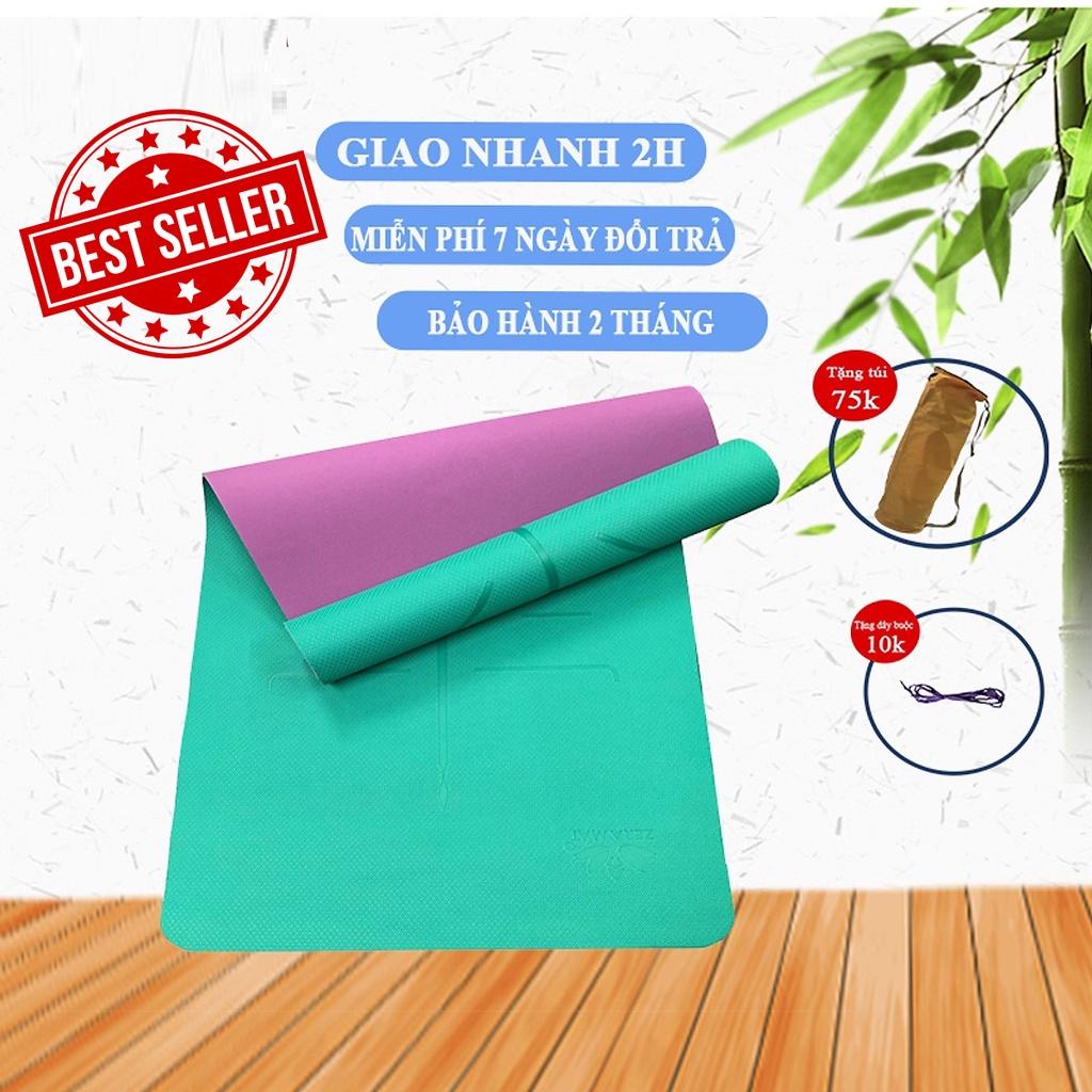 Thảm tập yoga định tuyến chất liệu cao cấp chống trơn trượt - chính hãng dododios