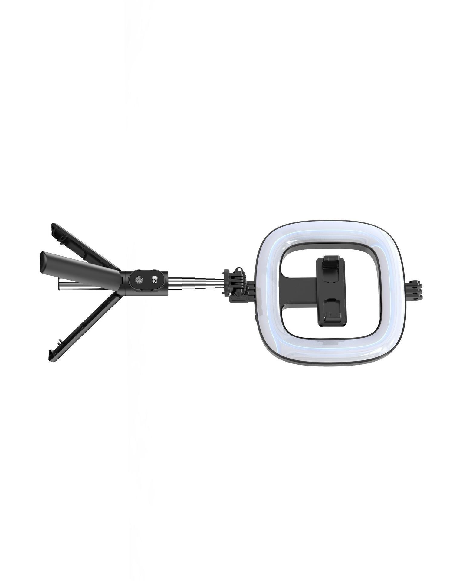 Phong cách mới nhất LED vòng điều chỉnh lấp đầy ánh sáng Gậy chụp ảnh tự sướng Bluetooth làm đẹp chụp ảnh trực tiếp chân máy ảnh tự sướng di động