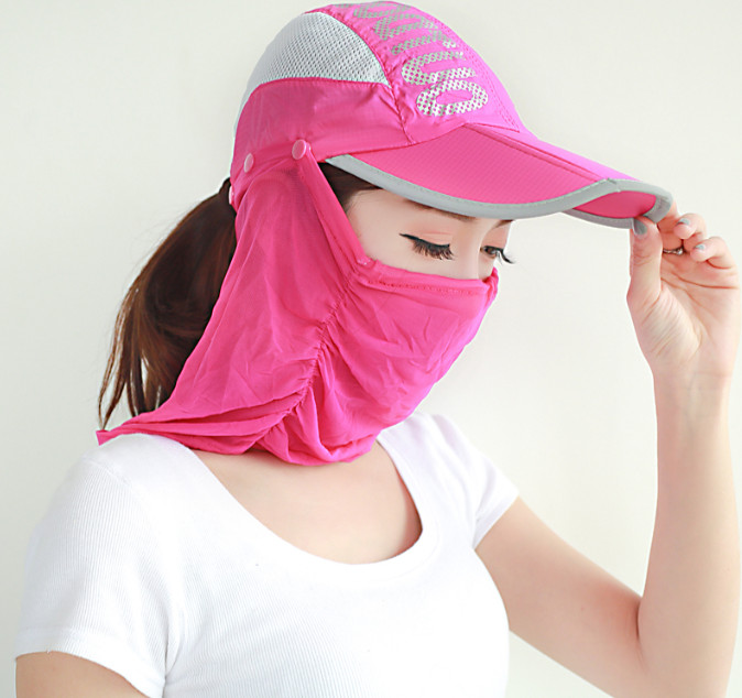 Nón khẩu trang chống nắng chống uv cao cấp, mũ khẩu trang chống nắng 360 độ tạo kiểu