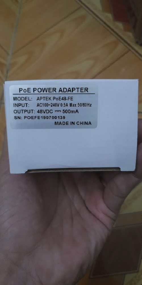 Adapter APTEK AP-POE 48-FE - Hàng chính hãng