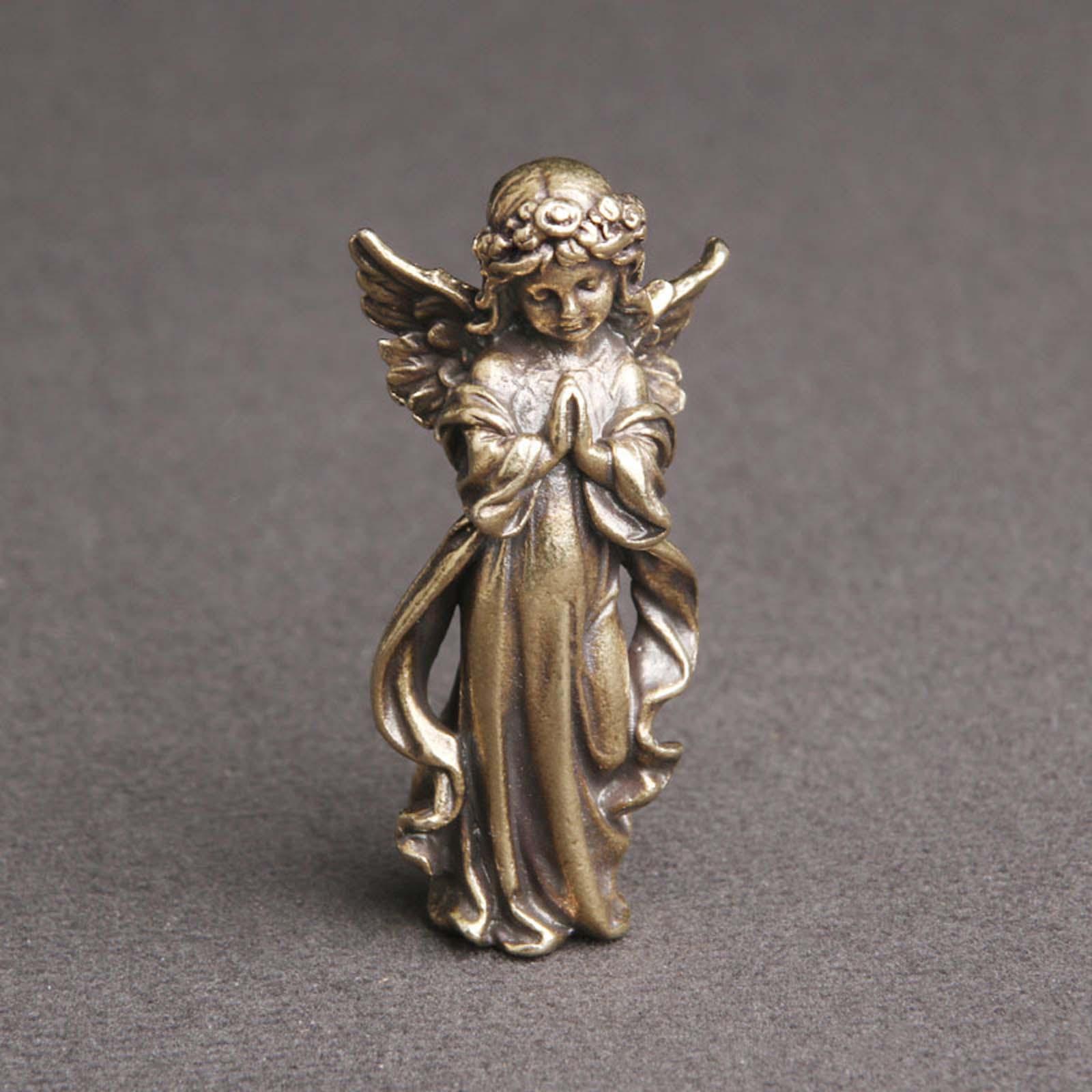 Angel Statue Sculpture Ornaments Crafts Prayer Angel Statue Figurine Vintage