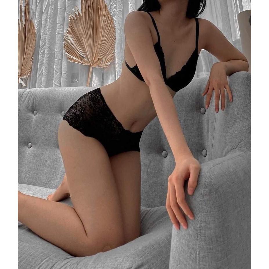 Đồ lót nữ sexy Bra thiết kế bằng chất liệu ren có mút mỏng nâng ngực ôm body