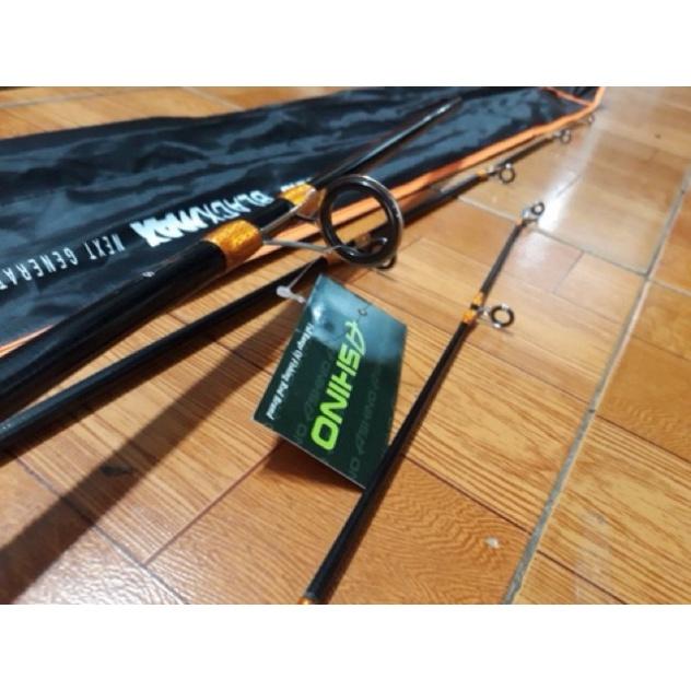 Cần câu 2 khúc rỗng dài 2m7 tay gỗ black max cần cực khoẻ y hình