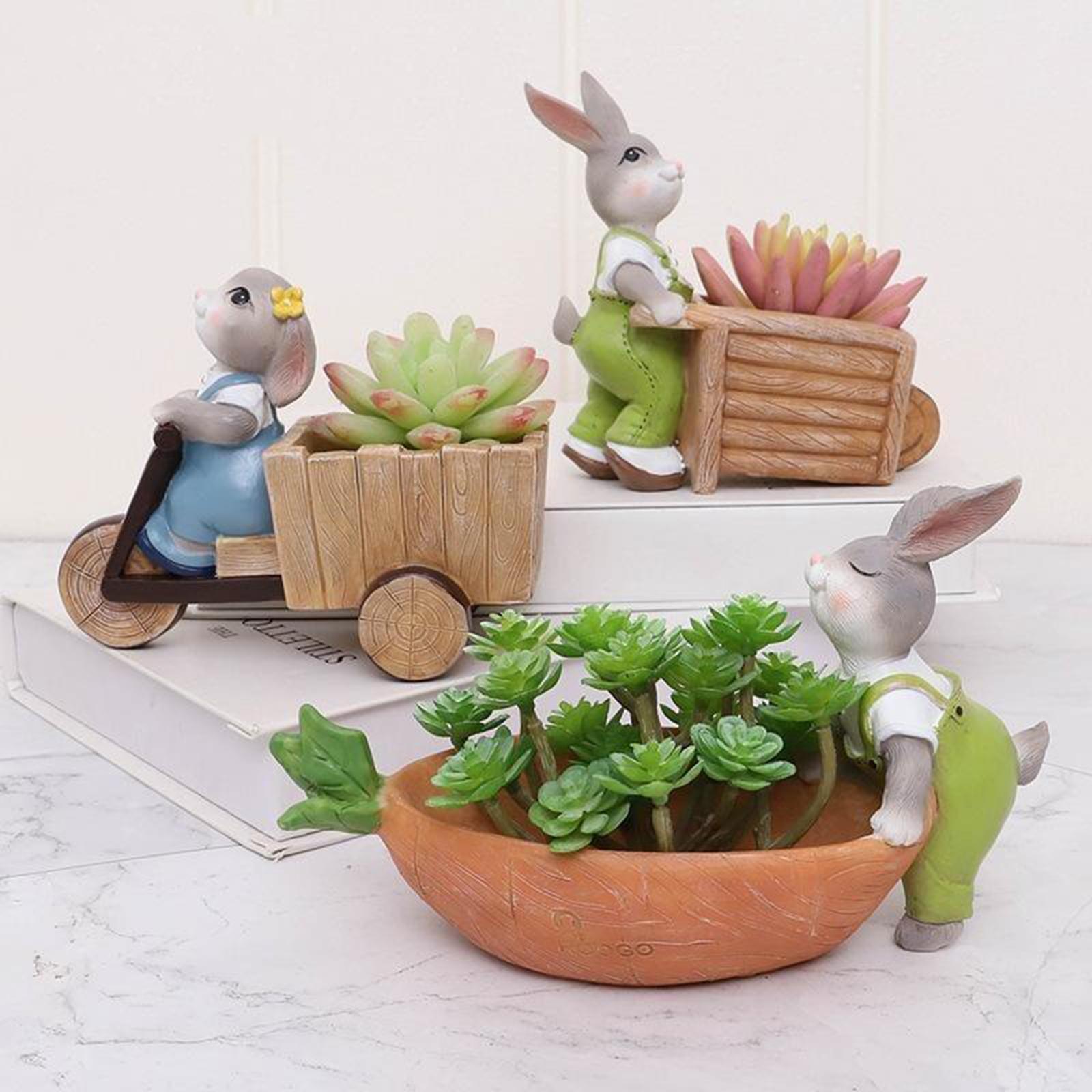 Succulent Plants Planter Flowerpot Resin Flower Pot Desktop Holder