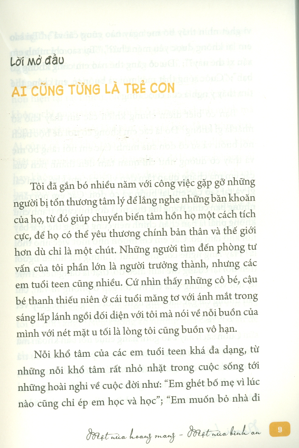 Một Nửa Hoang Mang, Một Nửa Bình An