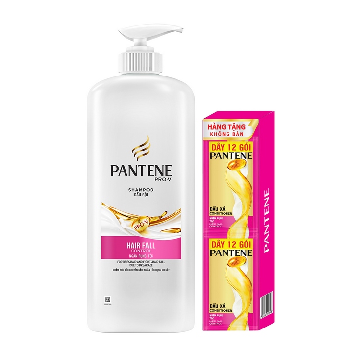 Dầu Gội Pantene Ngăn Rụng Tóc (1200ML) - Tặng Combo 12 Dầu Xả Pantene Ngăn Rụng Tóc