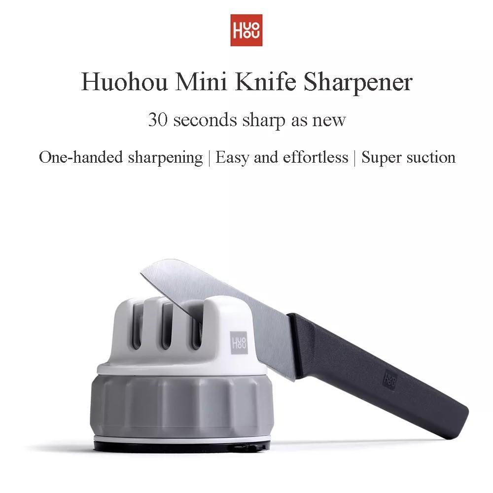 Xiaomi Youpin Huohou Đá mài dao thiết kế 3 ô tiện dụng chất lượng cao