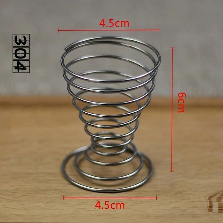 COMBO 3 Ly Ăn Hột Vịt Lộn Inox Vòng Xoắn Chống Nóng Trứng