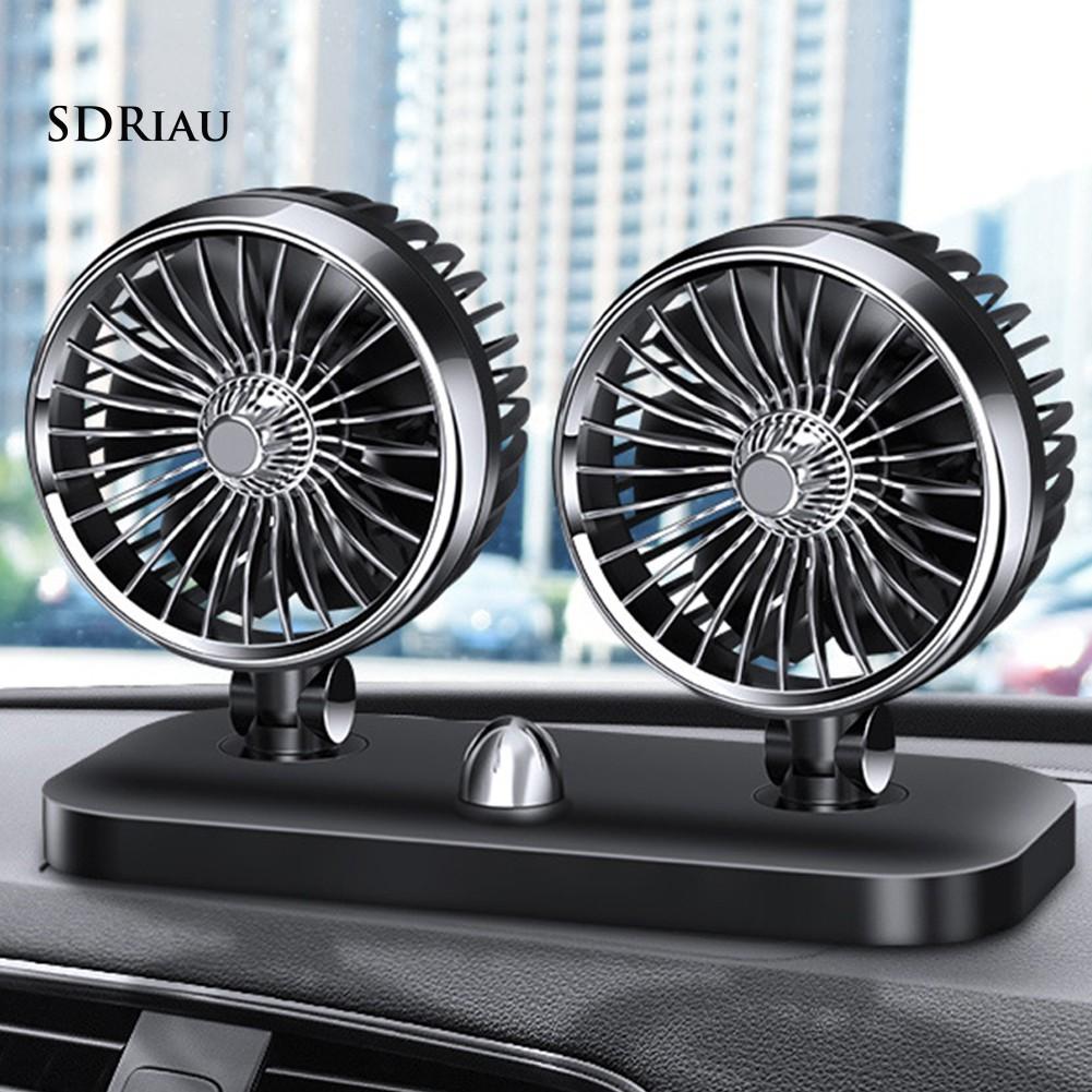 Quạt Làm Mát Hai Đầu 12 / 24v Cho Xe Hơi / Xe Tải