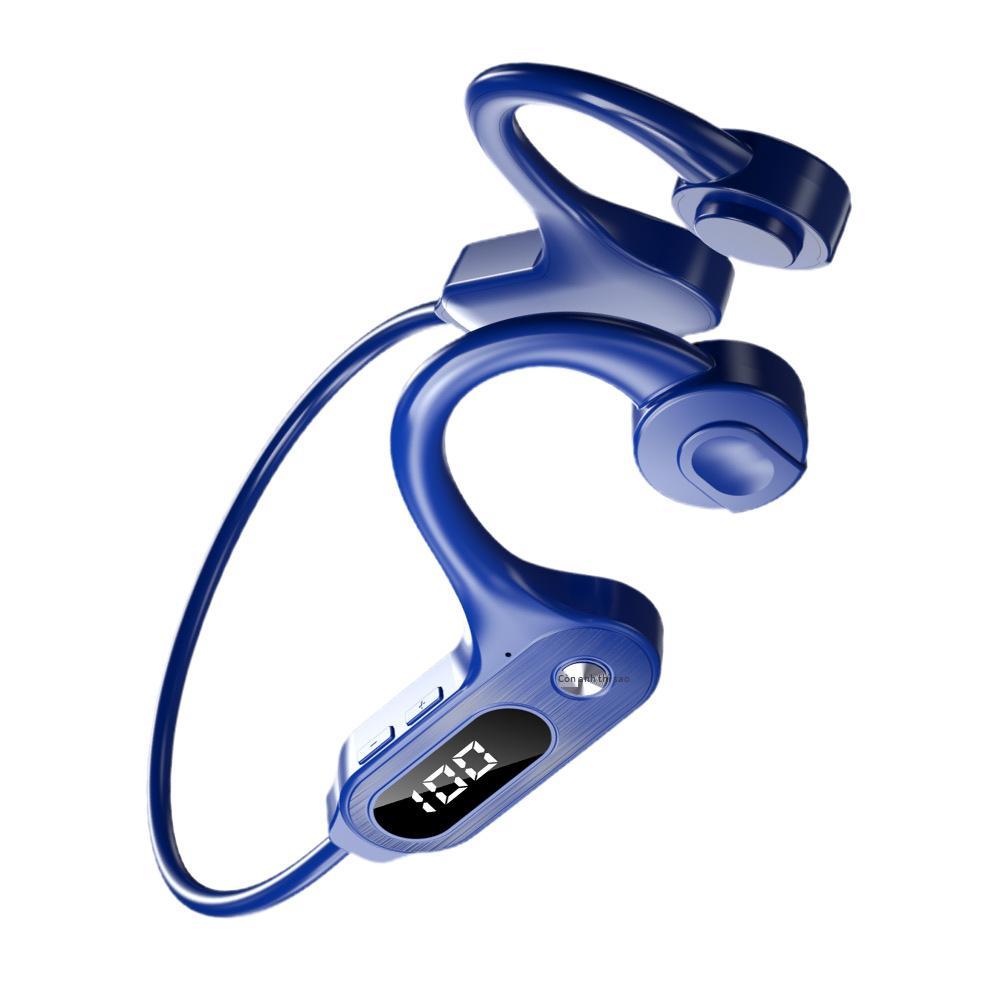 Tai nghe bluetooth mới giá thấp nhất âm thanh nổi dẫn truyền xương 5.3 với màn hình kỹ thuật số không phải tai nghe thể thao trong tai thẻ cắm không dây chống thấm nước